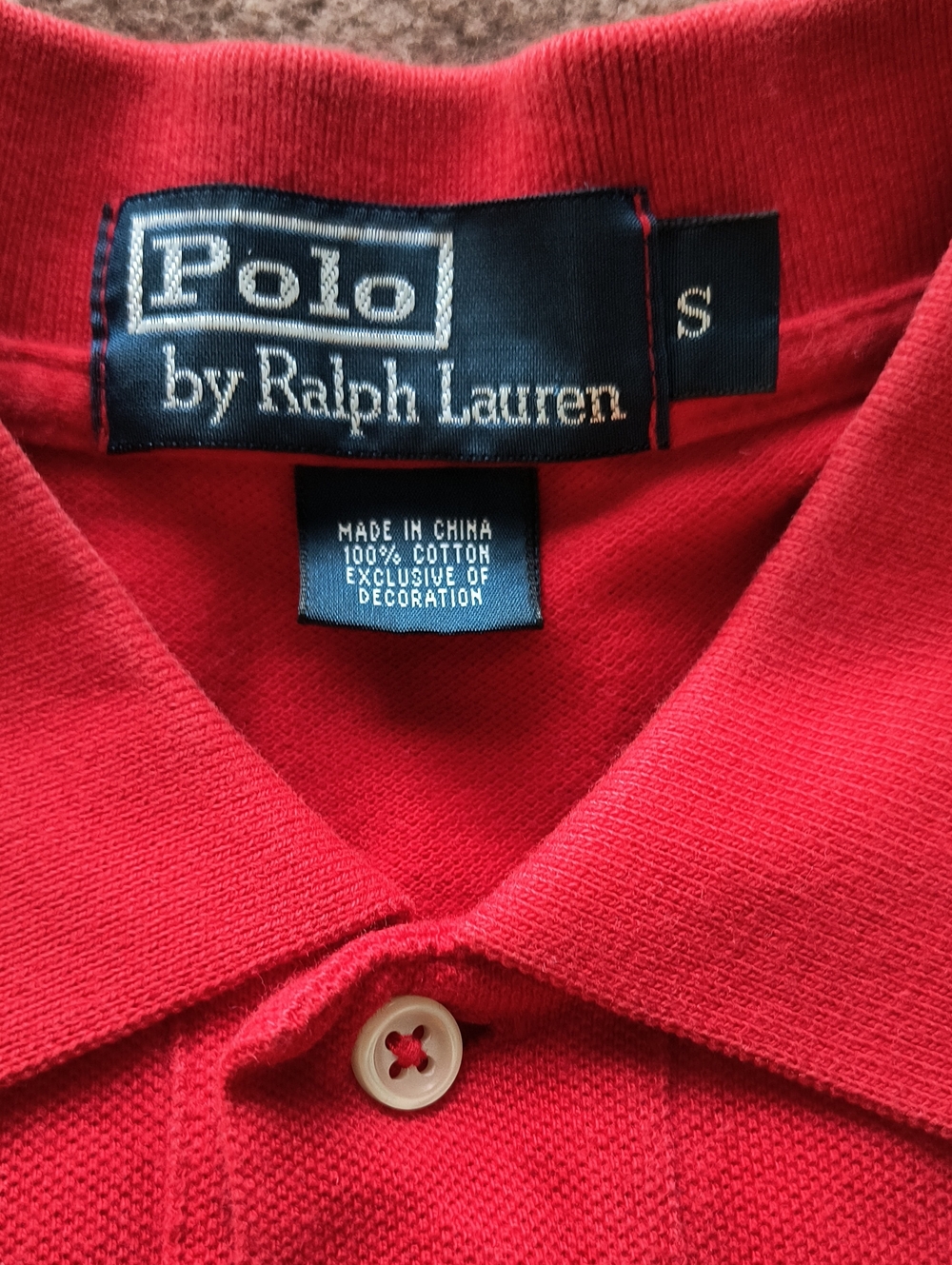 Polo Ralph Lauren Red Striped Cotton Polo - Picture 3 of 5